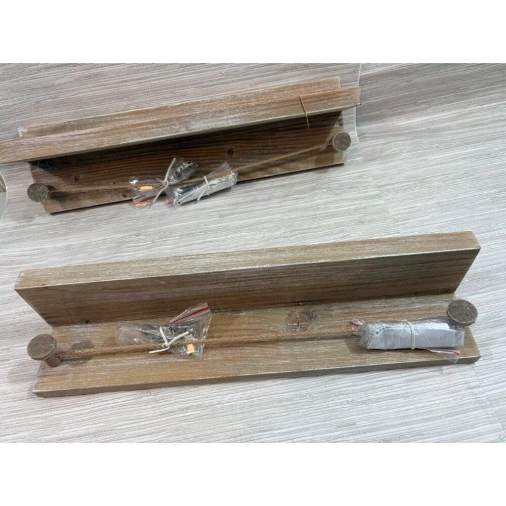 New wooden shelf set